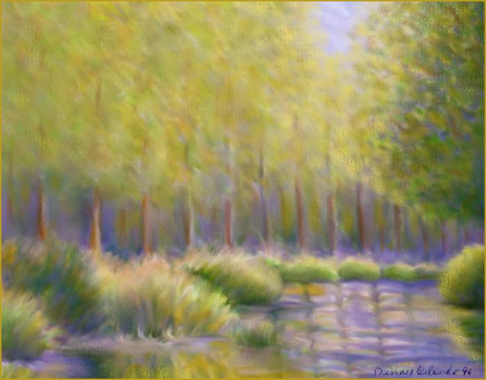 Monet Study, Bend in the Epte